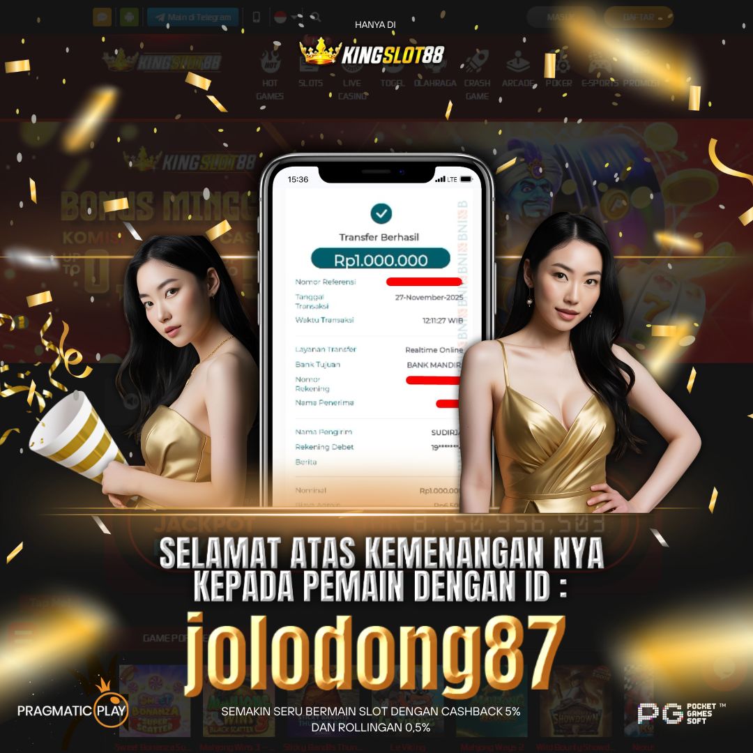 SELAMAT ATAS KEMENANGANNYA UNTUK ID :jolodong87